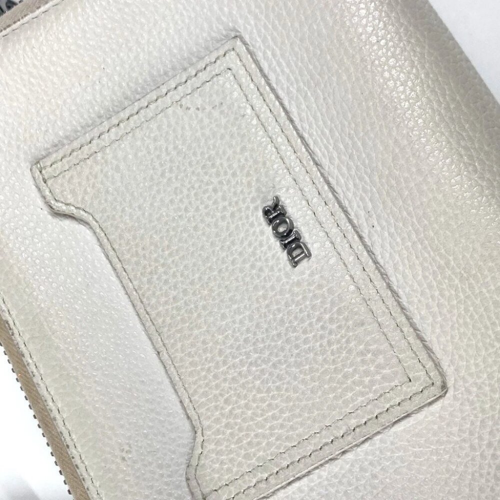 Dior logo Crossbody bag Shoulder Bag Leather IvoryBased - Picture 5 of 13